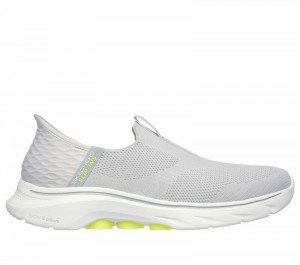 Tenis para Caminar Skechers Slip-ins: GO WALK 7 - Easy On 2 Hombre Grises Amarillos | 210756CWM