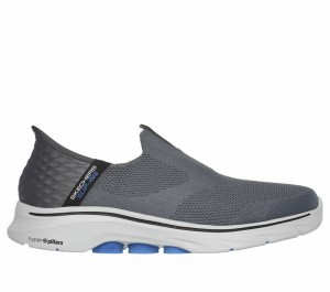 Tenis para Caminar Skechers Slip-ins: GO WALK 7 - Easy On 2 Hombre Grises Azules | 850294ZUM