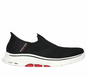 Tenis para Caminar Skechers Slip-ins: GO WALK 7 - Easy On 2 Hombre Negros Blancos | 254610AJX