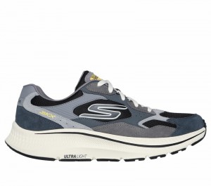 Tenis para Correr Skechers GO RUN Consistent 2.0 - Retro Runner V1 Hombre Grises Negros | 709813TYG