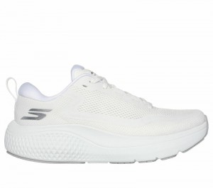 Tenis para Correr Skechers GO RUN Supersonic Max Mujer Blancos Plateados | 491375HEL