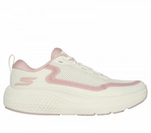 Tenis para Correr Skechers GO RUN Supersonic Max Mujer Beige Rosas | 648953SWN