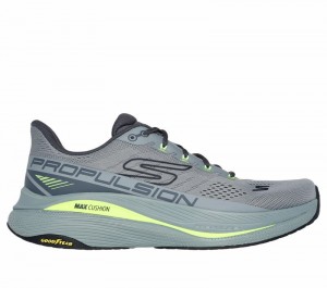 Tenis para Correr Skechers Max Cushioning Propulsion Hombre Grises Multicolor | 062548WPN