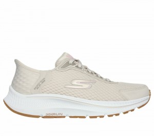Tenis para Correr Skechers Slip-ins: GO RUN Consistent 2.0 - Endure Mujer Beige Rosas | 370548TKQ