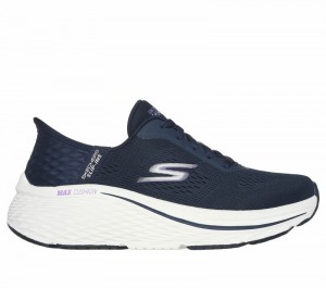 Tenis para Correr Skechers Slip-ins: Max Cushioning Elite - Vanish Mujer Azul Marino Lavanda | 370194EIX
