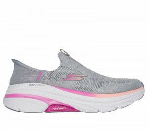 Tenis para Correr Skechers Slip-ins: Max Cushioning Arch Fit 2.0 - Cambridge Mujer Grises Rosas | 651280YXZ