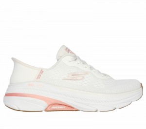 Tenis para Correr Skechers Slip-ins: Max Cushioning Arch Fit 2.0 - Antilles Mujer Beige Rosas | 601857TLJ