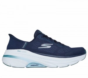 Tenis para Correr Skechers Slip-ins: Max Cushioning Arch Fit 2.0 - Antilles Mujer Azul Marino Turquesa | 590342EAK