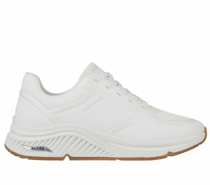Zapatos Cuña Skechers Arch Fit S-Miles - Mile Makers Mujer Blancos | 213648GEM
