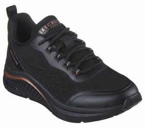 Zapatos Cuña Skechers Arch Fit S-Miles - Sonrisas Mujer Negros | 284503WTM
