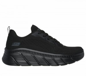 Zapatos Cuña Skechers BOBS Sport B Flex Hi - Flying HI Mujer Negros | 541906RWP
