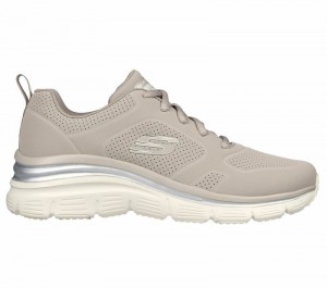 Zapatos Cuña Skechers Fashion Fit - Timeless Vibe Mujer Grises Marrom | 019582JOV