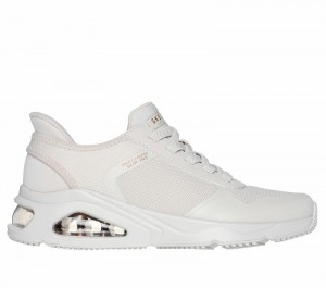 Zapatos Cuña Skechers Slip-ins: Tres-Air Uno - Easy Steppers Mujer Blancos | 250891GOV