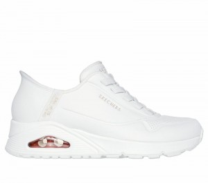 Zapatos Cuña Skechers Slip-ins: Uno - Easy Air Mujer Blancos | 937504MDR