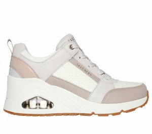 Zapatos Cuña Skechers Uno Wedge - Everything Nice Mujer Blancos | 496510VPA
