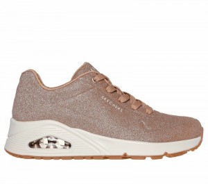 Zapatos Cuña Skechers Uno - Glitter Bomb Mujer Negros | 018629MKO
