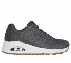 Zapatos Cuña Skechers Uno - Glitter Bomb Mujer Azules Grises | 174985EYD