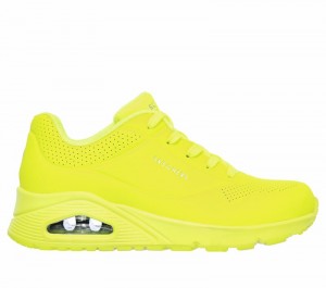 Zapatos Cuña Skechers Uno - Night Shades Mujer Amarillos | 194528VQZ