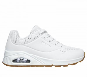 Zapatos Cuña Skechers Uno - Stand on Air Mujer Blancos | 721905HEQ