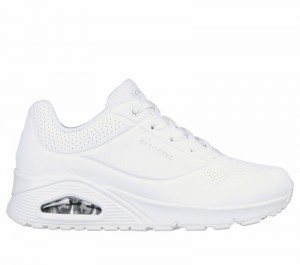 Zapatos Cuña Skechers Uno - Stand on Air Mujer Blancos | 104832XDT