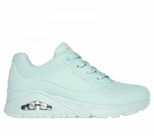 Zapatos Cuña Skechers Uno - Stand on Air Mujer Negros | 016927AVS