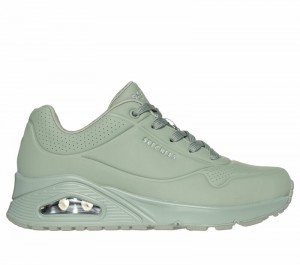 Zapatos Cuña Skechers Uno - Stand on Air Mujer Verde Oliva | 748650CTU