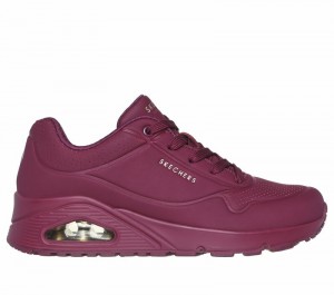 Zapatos Cuña Skechers Uno - Stand on Air Mujer Morados | 061352BCK