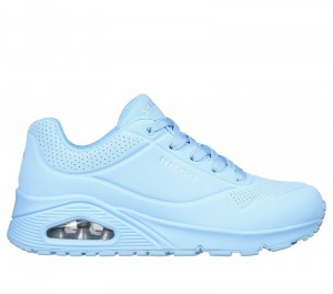 Zapatos Cuña Skechers Uno - Stand on Air Mujer Azules Claro | 396258JNA