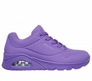 Zapatos Cuña Skechers Uno - Stand on Air Mujer Morados | 439265EBM