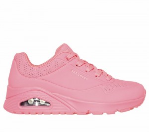 Zapatos Cuña Skechers Uno - Stand on Air Mujer Coral | 518267HYT