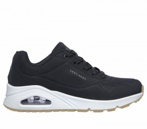 Zapatos Cuña Skechers Uno - Stand on Air Mujer Negros | 689341VOY