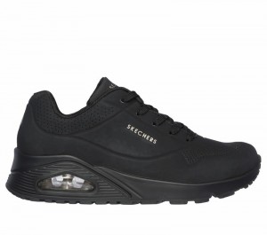 Zapatos Cuña Skechers Uno - Stand on Air Mujer Negros | 571926WVX
