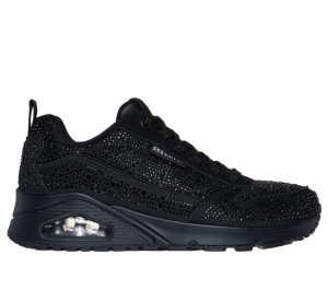 Zapatos Cuña Skechers Uno - World of Gems Mujer Negros | 295314ZYK