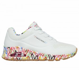 Zapatos Cuña Skechers x JGoldcrown: Uno - Loving Love Mujer Blancos | 753601QXV