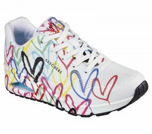 Zapatos Cuña Skechers x JGoldcrown: Uno - Spread the Love Mujer Blancos Multicolor | 719468SYF