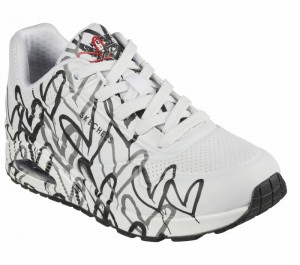 Zapatos Cuña Skechers x JGoldcrown: Uno - Spread the Love Mujer Blancos Azules Grises | 783102WJA