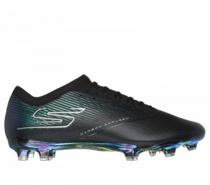 Zapatos De Fútbol Skechers RAZOR™ Mujer Negros Plateados | 927135MFA