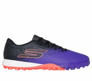 Zapatos De Fútbol Skechers Razor 1.5 Academy TF Hombre Morados | 725983QTG