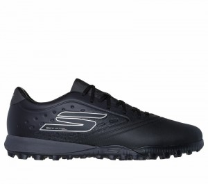 Zapatos De Fútbol Skechers Razor 1.5 Academy TF Hombre Negros Plateados | 214397RMH