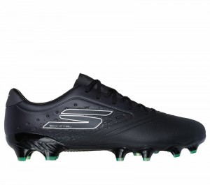 Zapatos De Fútbol Skechers Razor 1.5 Academy FG Hombre Negros Plateados | 451967XHS