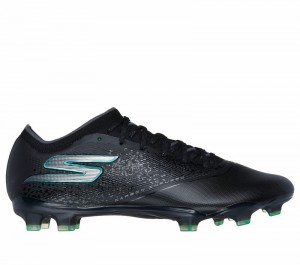 Zapatos De Fútbol Skechers Razor 1.5 Elite FG Mujer Negros Plateados | 279451XBK