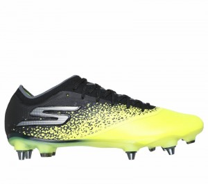 Zapatos De Fútbol Skechers Razor 1.5 Elite SG Hombre Amarillos Negros | 875013STP