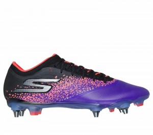 Zapatos De Fútbol Skechers Razor 1.5 Elite SG Hombre Morados | 216397QAK