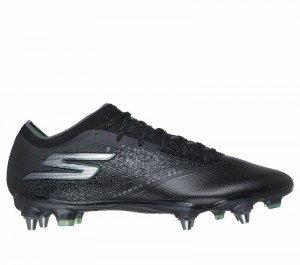Zapatos De Fútbol Skechers Razor 1.5 Elite SG Hombre Negros Plateados | 794681OML