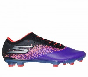 Zapatos De Fútbol Skechers Razor 1.5 Elite FG Hombre Morados | 410576XBO