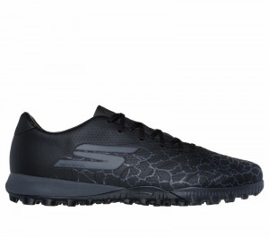 Zapatos De Fútbol Skechers SKX_1.5 Academy TF Mujer Negros Plateados | 015362HSG