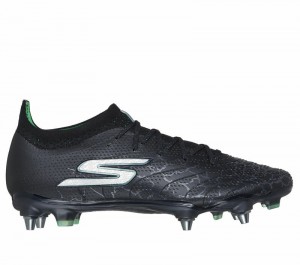Zapatos De Fútbol Skechers SKX_1.5 Elite SG Hombre Negros Plateados | 928704BJR