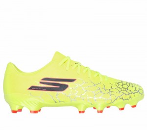 Zapatos De Fútbol Skechers SKX_ 1.5 Academy FG Mujer Amarillos Negros | 724639WIC