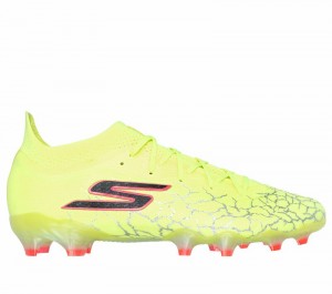 Zapatos De Fútbol Skechers SKX_ 1.5 Elite FG Mujer Amarillos Negros | 506843VCK