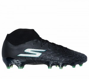 Zapatos De Fútbol Skechers SKX_ 1.5 High Elite FG Hombre Negros Plateados | 803249JFS